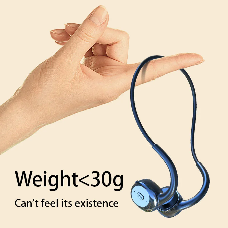 Wireless Bone Conduction Headphone Bluetooth 5.0 Headset Open-Ear Stereo bass Sports Running Earphones With Mic for Sony Xiaomi