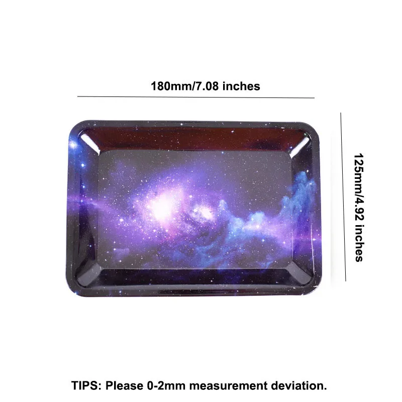 Rolling Tray 180*125mm tobacco smoking Cigarette dry herb small Tinplate for stocking grinders Accessories tools