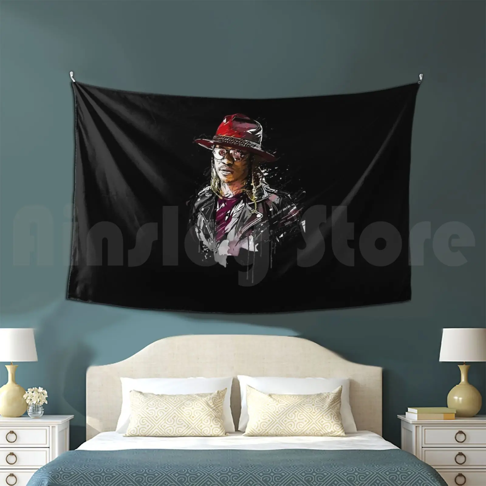 Popular , Future-Arts Tapestry Background Wall Hanging Hendrix Icon Logo Rapper Merch Hndrxx