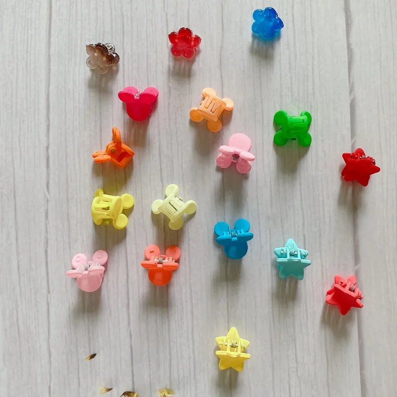 10pcs/set Candy Colors Mini Hairpin For Baby Girls Cute Hair Crab Claws Grip Bangs Kids Small Hair clips Crown Hairclip headwear