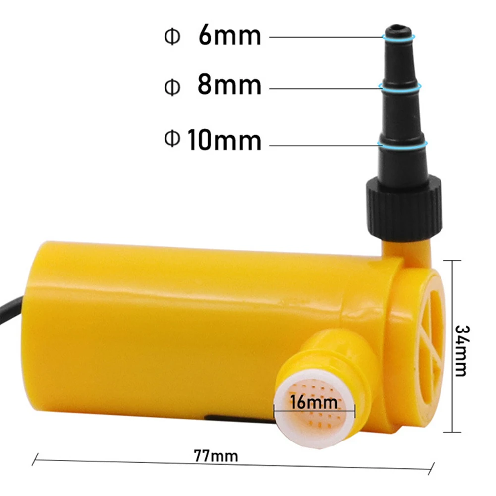 3 in 1 Miniature Water Pump 12V Small For Cutting Machine Slotting Machine 10M Head Submersible Watering And Pumping