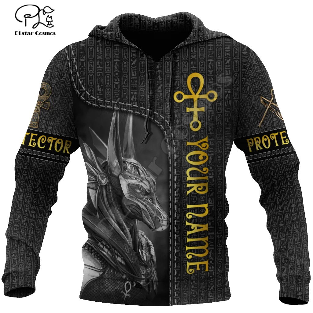 

PLstar Cosmos NewFashion God Horus Egyptian Pharaoh Anubis Ancient Egypt Tattoo 3DPrint Men/Women Harajuku Jacket Zip Hoodies M3