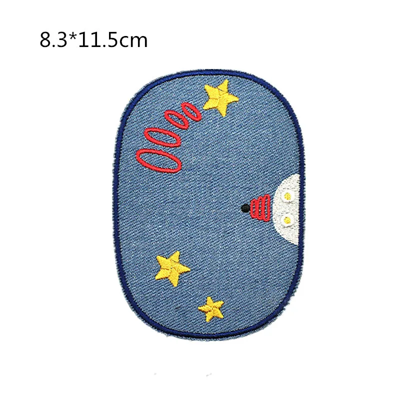 New Arrival Wholesale 23 Kinds of Cartoon Planet Embroidery Cloth Stickers Children Clothes Jeans Knee Stickers Hole Patching