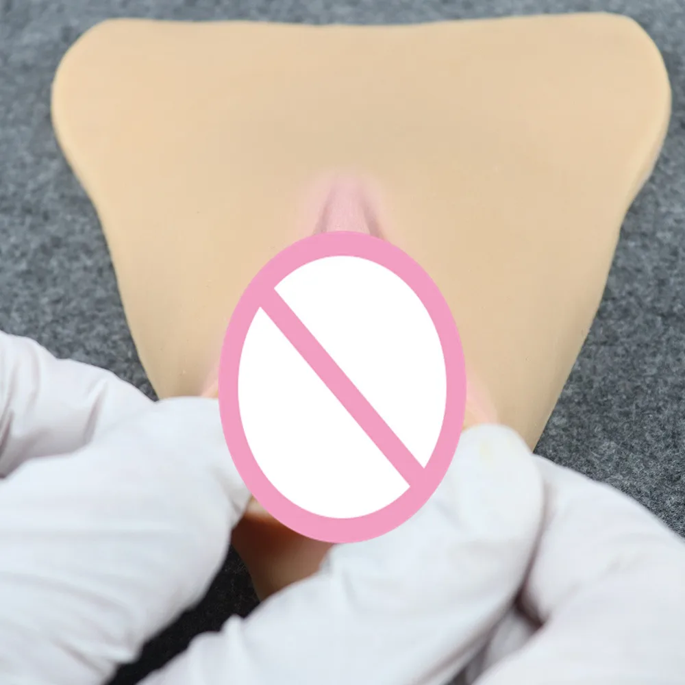 Transgender Camel Toe Silicone Fake Vagina Insertable Men Cosplay Women Crossdresser Vagina Insert Pad