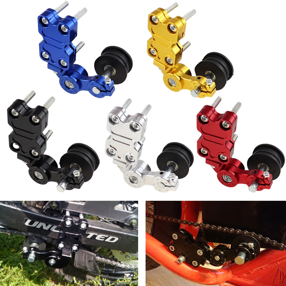 Universal Motorcycle Chain Tensioner New Aluminum Anti-skid  Tensioner Chain Guide Chain Automatic Regulator Tensioner