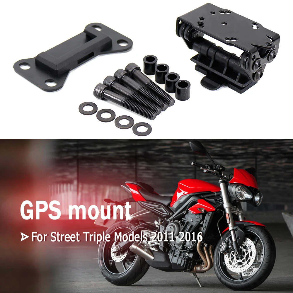 Motorcycle Mobile Phone Holder Mount New Navigation Bracket GPS For Street Triple Models 2011 2012 2013 2014 2015 2016