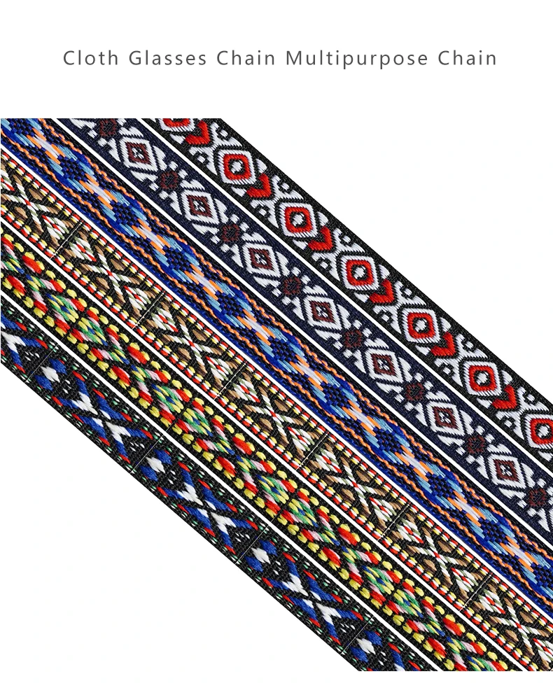 Brillenschnurketten, modische Brillengurte, Brillenband, Haltschnur, mehrfarbiges Sonnenbrillenband für Damen und Herren – Detail 1
