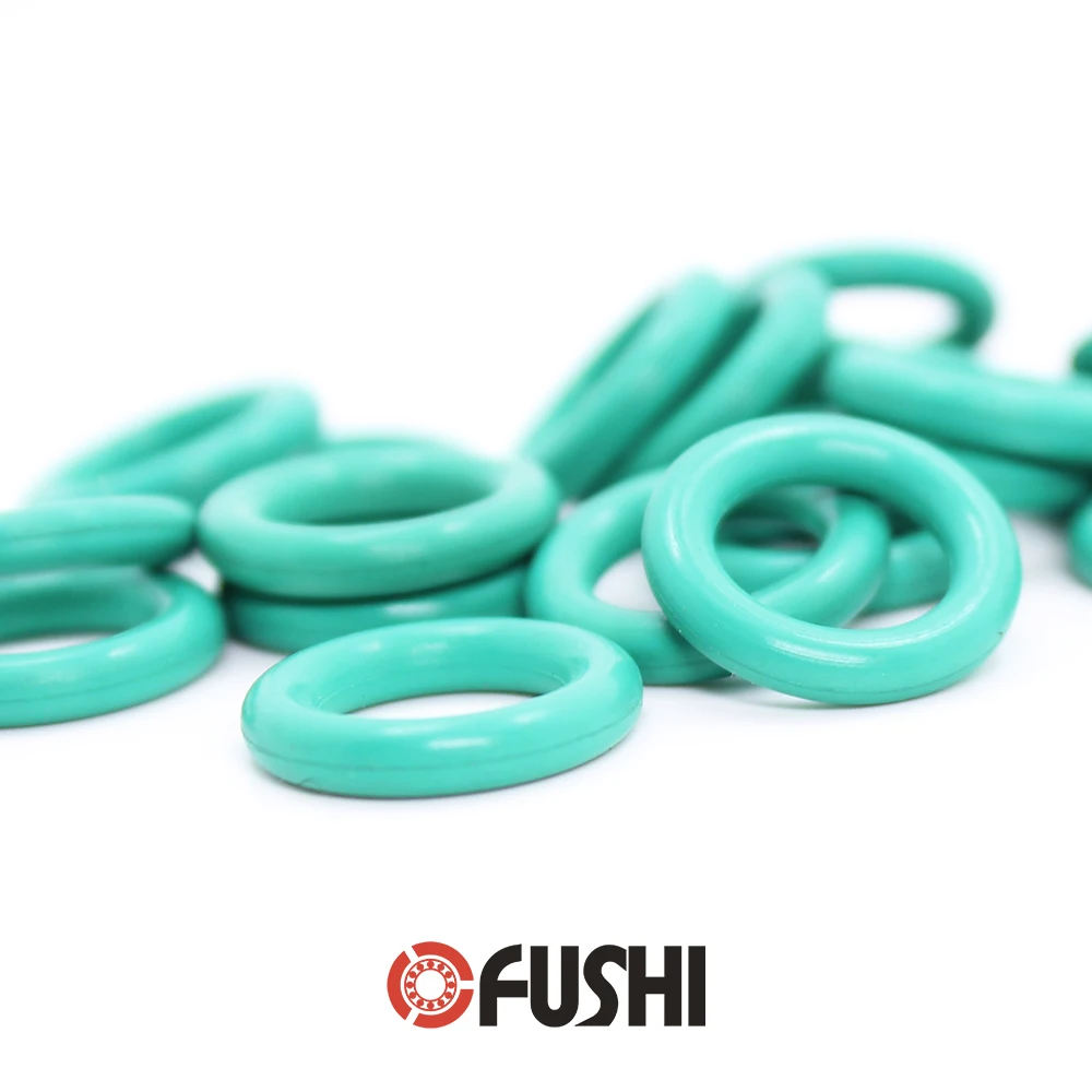 

CS5.3mm FKM Rubber O RING ID 97.5/100/103/106/109/112*5.3 mm 5PCS O-Ring Fluorine Gasket Oil seal Green ORing