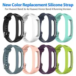 Soft Silicone Sport Watch Band Wrist Band Strap for Huawei Band 3e 4e Huawei Honor Band 4 Running Replacement Bracelet Strap