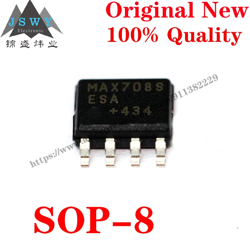 

10~100PCS MAX708SESA SOP8 Semiconductor Power Management Monitoring Circuit IC Chip with for module arduino Free Shipping MAX708