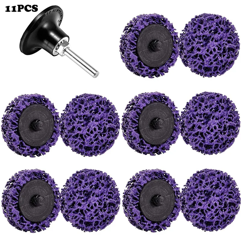 

11 PCS 2 Inch Sanding Grinding Discs Assorted Sanding Grinding Wheels for Removes Rust Strips Paint Cleans Welds