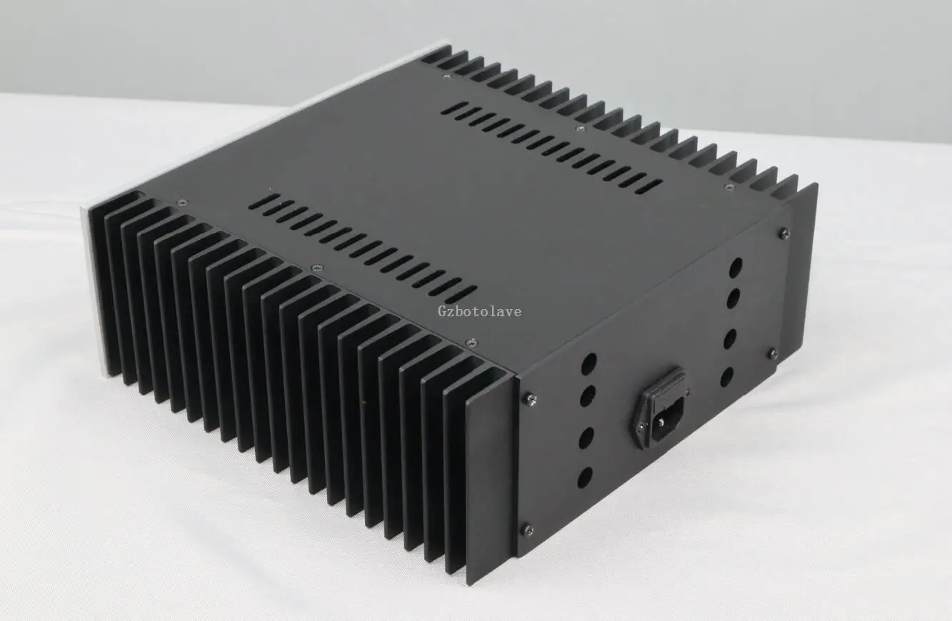 

NEW Pass panel with knob aluminum power amplifier case both sides radiators DIY shell