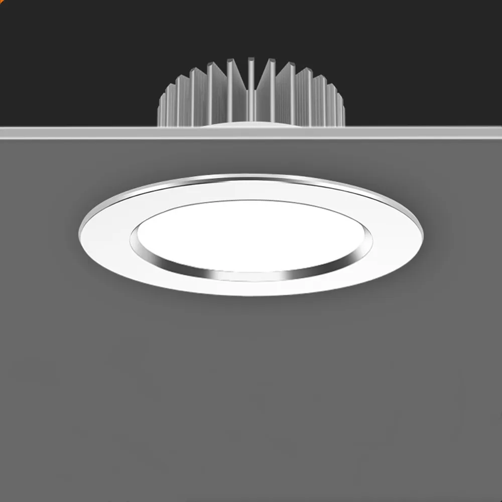 Imagem -04 - Diodo Emissor de Luz Regulável Downlight Teto 220v 110v Luz de Teto 10w 12 Redonda Recessed para Baixo Luz 7w Branco Quente Branco Frio Conduziu a Luz do Ponto