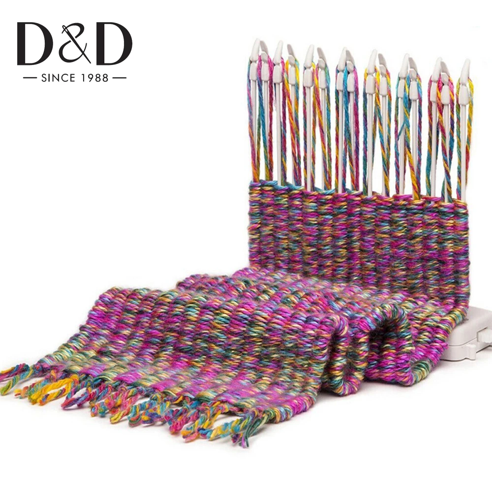 D&D Scarf Knitting Machine Knitting Loom Knit Hobby Tool Kits with Knitting Wool Yarn Child Educational Toys Craft Needlework