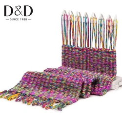 D & D szalik maszyny dziewiarskie Knitting Loom Knit Hobby zestawy narzędzi z przędza do robótek na drutach zabawki edukacyjne dla dzieci Craft robótki