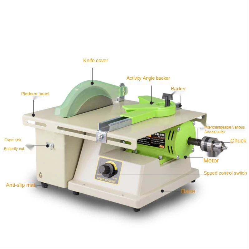 Large Power Grinding Multifunctional Small Jade Grinding Machine Jade Engraving Machine Cutting Machine Polishing Machine 220V