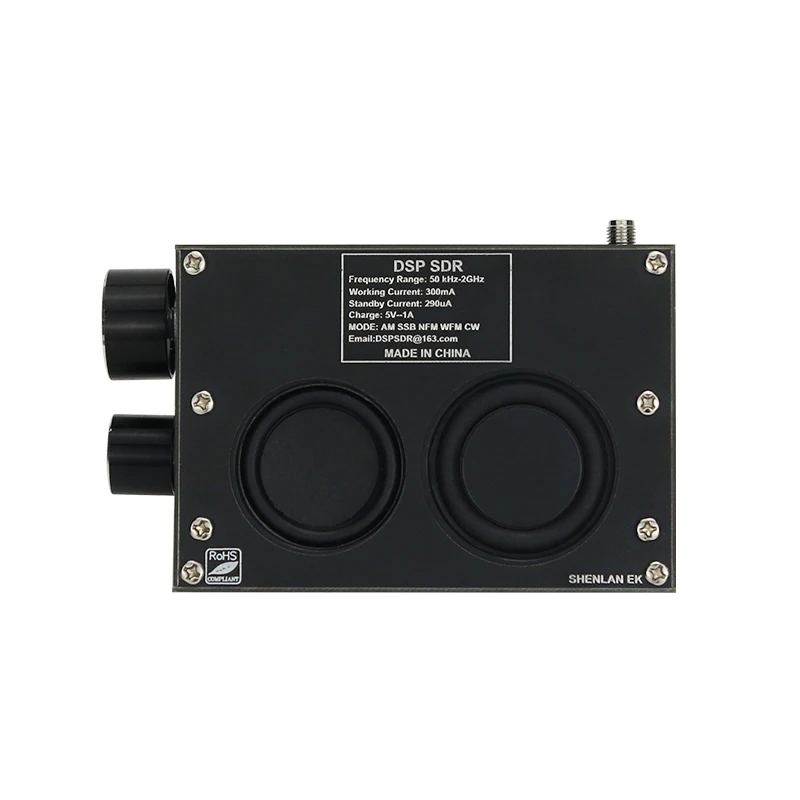Tebal 3.5 "50K HZ-200M Hz/50KHz untuk 2 GHz Perunggu DSP SDR Receiver Malahit SDR radio Gelombang Pendek Receiver dengan Baterai Dijual