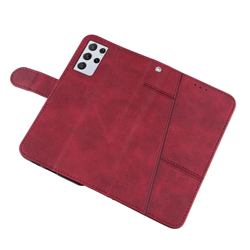 高級財布フリップ電話ケースサムスンギャラクシー S21 S20 22 プラスウルトラ S 21 FE S20FE 注 20 ウルトラケース革保護カバー