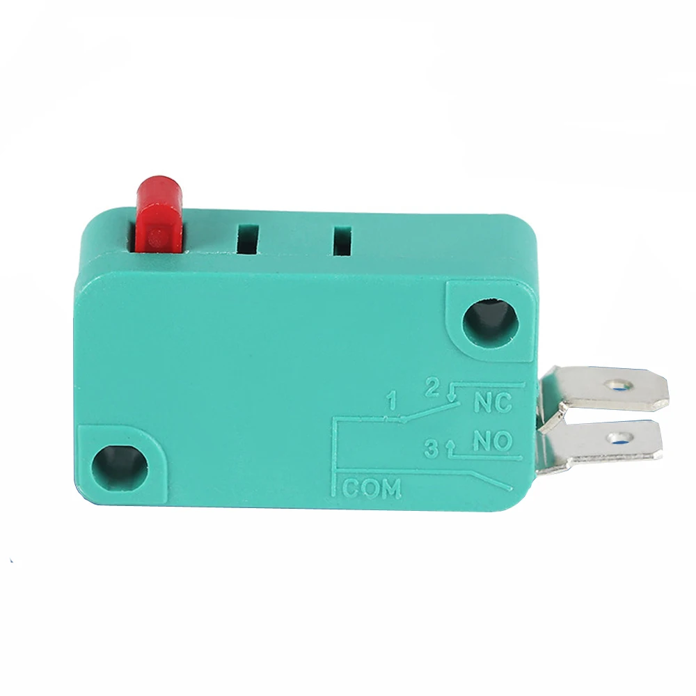 10pcs Microswitch Sensitive Micro Switches Red Black Button NO 16A 125V/250VAC KW7-0-AF for Special High-Current Welding Torch