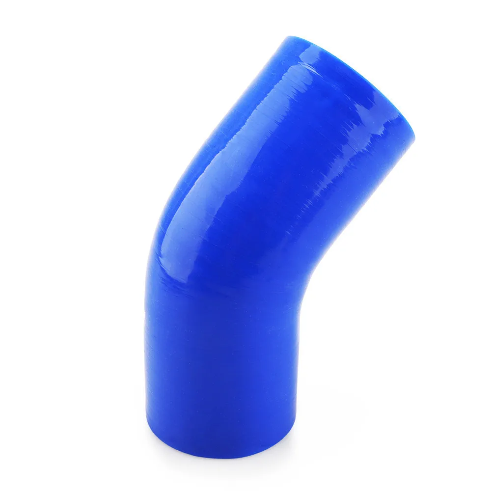 45 degree Silicone Elbow Hose 38 45 51 57 63 70 76 83 89 102MM Rubber Joiner Bend Tube for Intercooler Cold Air Intake Hose