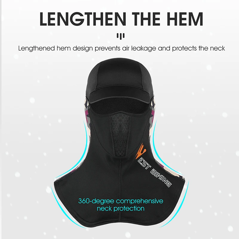 غرب ركوب الدراجات الشتاء الدراجات قبعات الرجال النساء الدافئة الرياضة وشاح مريح بالاكلافا دراجة قناع الوجه تزلج دراجة نارية أغطية الرأس #4