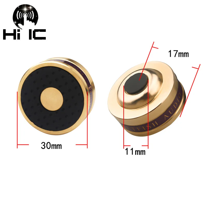 HIFI Audio Speaker Amplifier Preamp DAC Pure copper Anti-shock Foot Feet Pad Vibration Absorption Stand Isolation Spikes