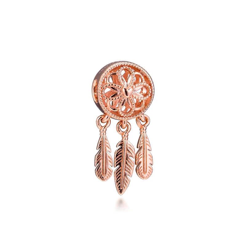 

Spiritual Dreamcatcher Charm Pulseras Mujer Fits Original 925 Silver Bracelets Woman DIY Rose Gold Beads For Jewelry Making