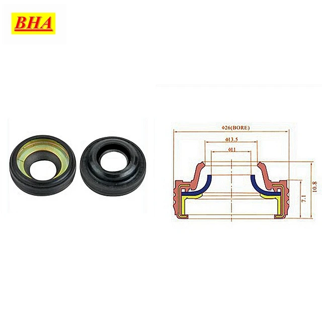 Free Shipping Automotive air conditioning compressor oil seal for 508 5H14 D-max compressor shalf seal