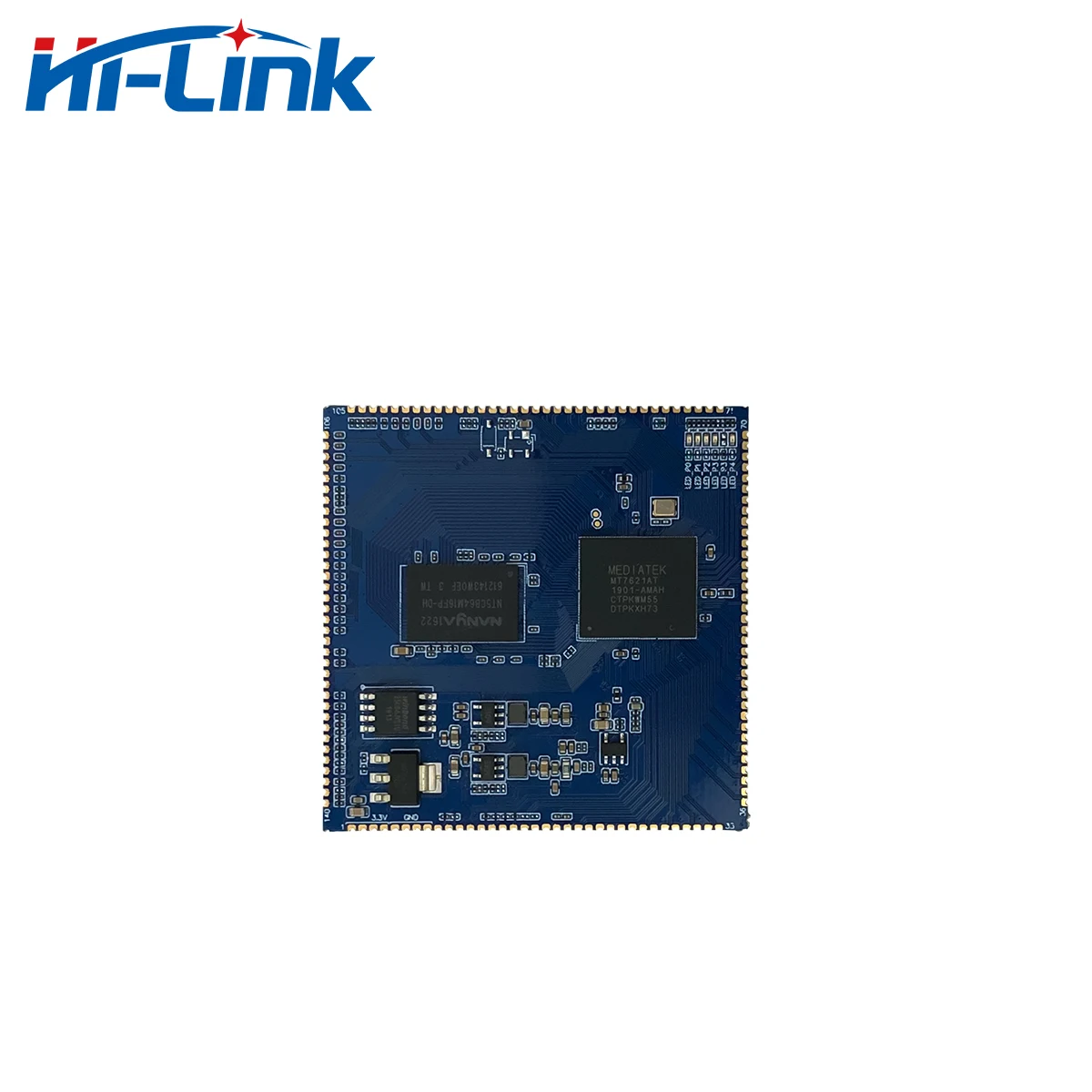 HiLink Original MT7621A Openwrt GbE Gigabit Router Module Kit/Development Board HLK-7621 with USB3.0/2.0 PCIe for Smart Robot