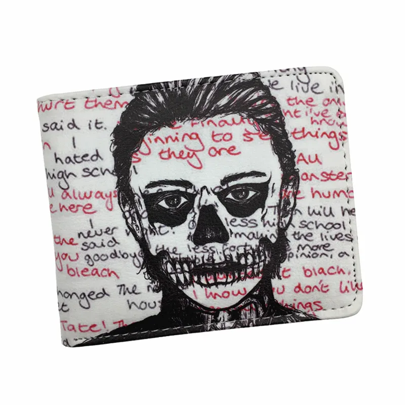 Cartera de dibujos animados de American Horror Story, bolsillo para monedas, tarjeta de crédito, foto, niños y niñas, carteras cortas