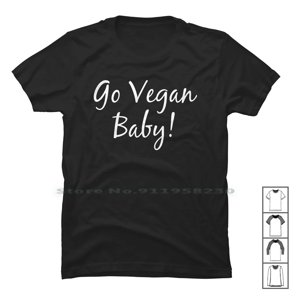 Camiseta vegana para bebé, 100% algodón, ilustración, tipografía, citas populares, tendencia, Go Ba, Anime