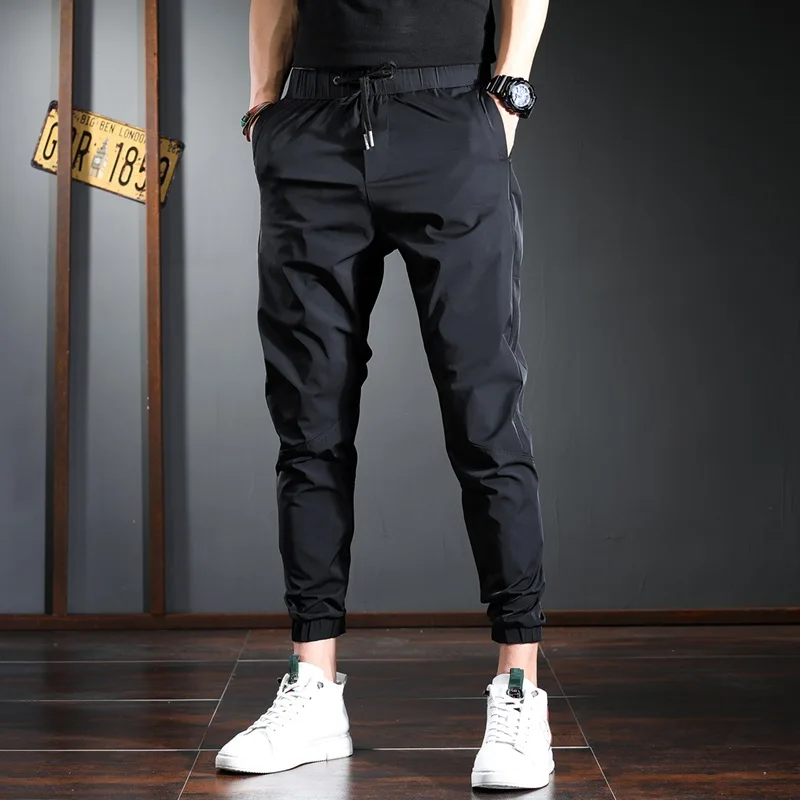 

Joggers Men Casual Sport Elastic Waist Slim Ankle-Length Pants