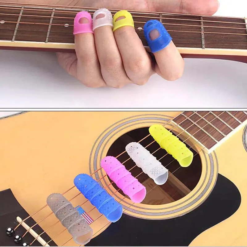 10pcs Multifunctional Silicone Thimbles Hollowed Out Breathable Protective Finger Sleeve DIY Crafts Sewing Accessories 5BB5703