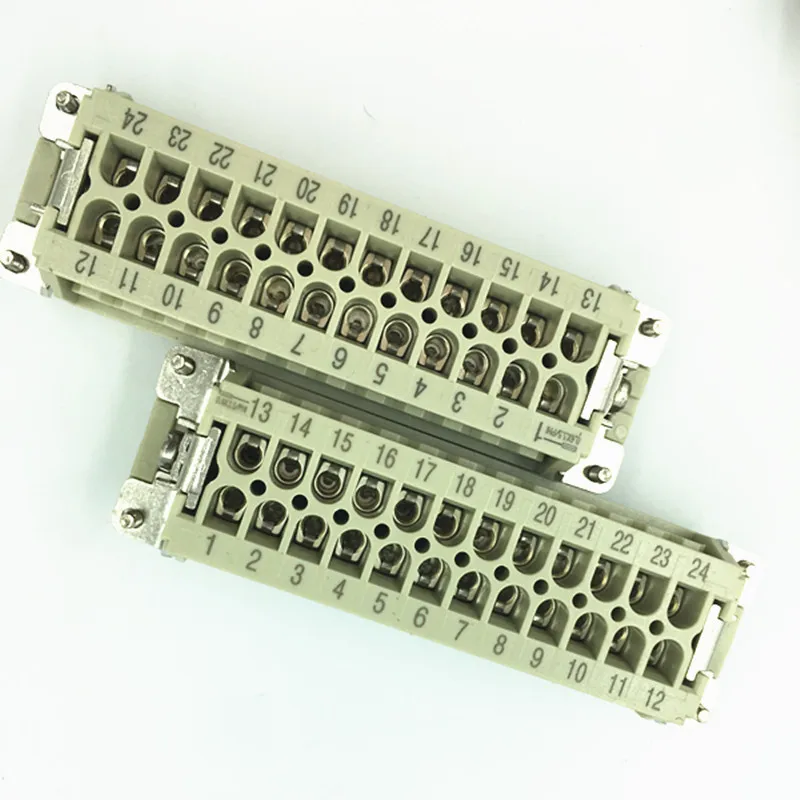 Heavy-duty Connector Aviation Plug Hot Runner Connector Male and Female Insert HDC-HE-024-M/F 24 Core