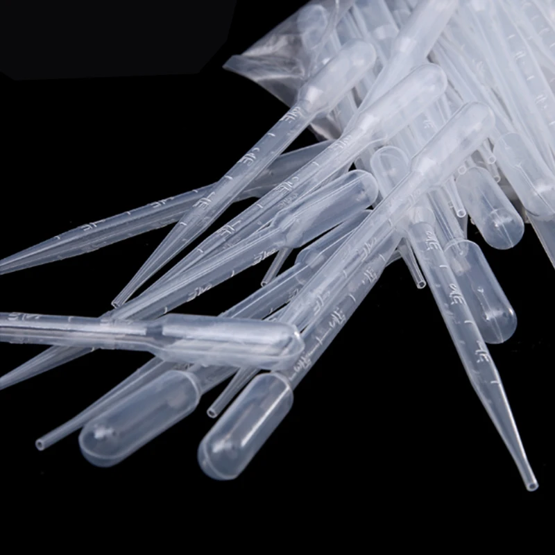Picture 6: 50~1000pcs , 3ml Disposable Graduated Pasteur  Pipette Plastic Pipette Transparent Dropper Pasteur  Laboratory Experiment Tools