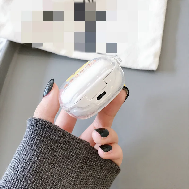Cheese Cartoon Earphone Case for Samsung Galaxy Buds Live TPU Headphone Shockproof Cover for Galaxy Buds Live 2020 Accessories