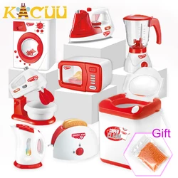 Children's Kitchen Toys Simulation Home Appliances Miniature Pretend Toy Set Blender Coffee Machine Toys For Children Kids Gift