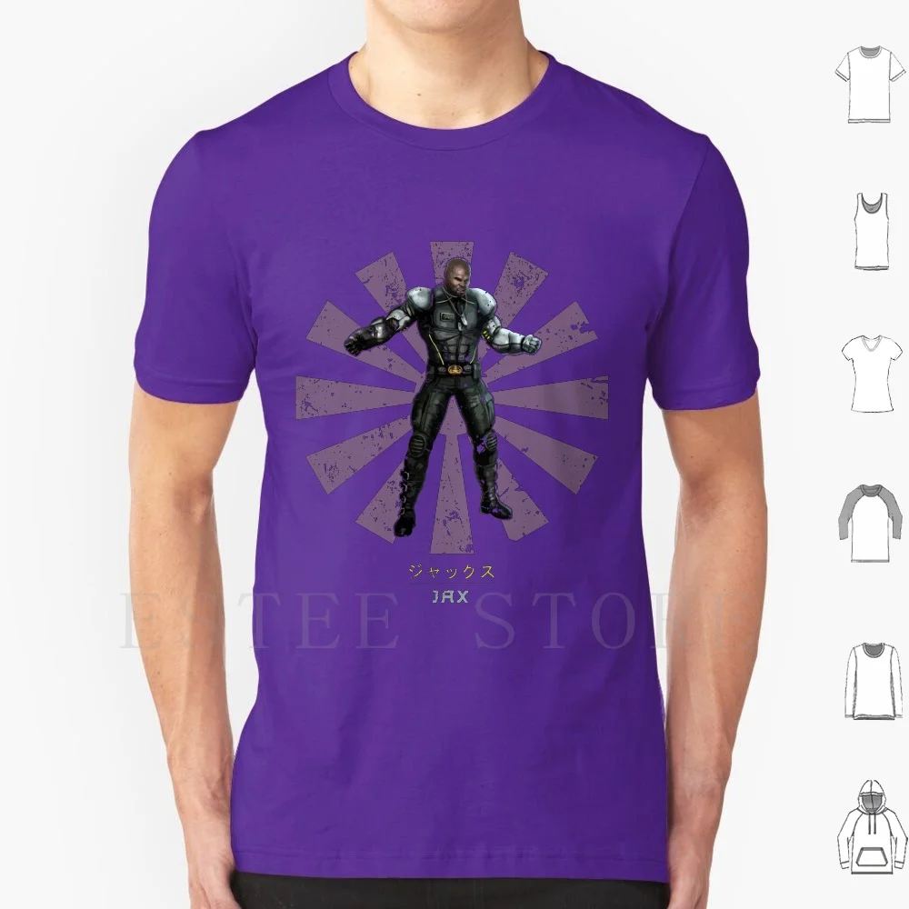 

Jax Retro Japanese Mortal Kombat T Shirt Men Cotton 6xl Mortal Kombat Sub Zero Scorpion Raiden Goro Jax Finish Him Fatality