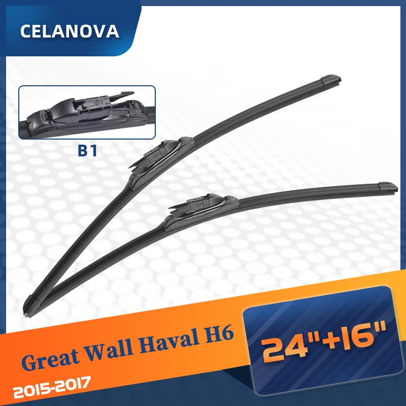 Щетка стеклоочистителя CELANOVA для Great Wall Haval H6 2015 2016 2017 24 + 16 дюймов, резиновые стеклоочистители без рамки