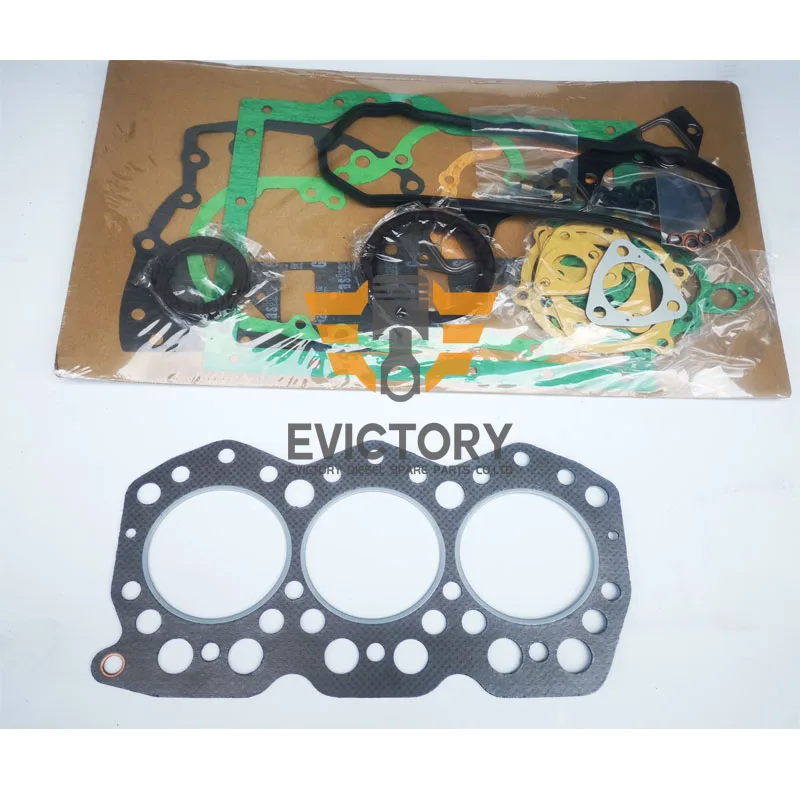 

For Mitsubishi S3L S3L2 s3l-2 overhaul gasket kit + main conrod con rod bearing