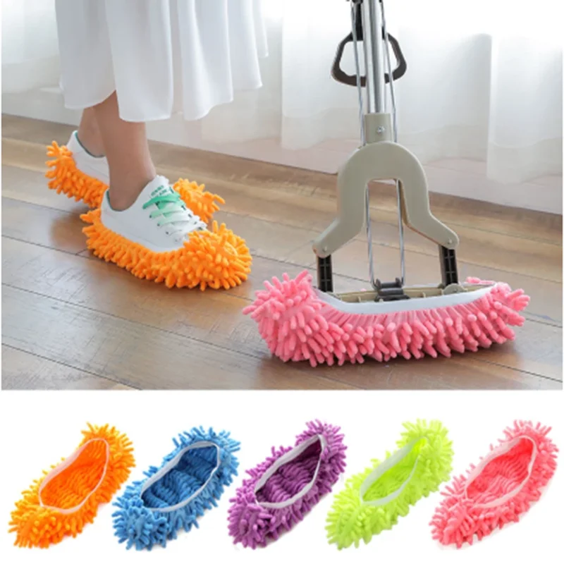 Slipper Dust Mop Kitchenware Household Cleaner Dust Cleaning Floor Shoe Cover Mops Slippers Kitchenware Kitchen Cleaning tool
