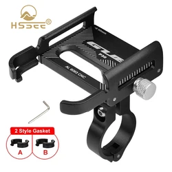 HSSEE Bike Phone Holder CNC Aluminum Alloy 360° Rotating MTB Phone Holder Bicycle Moto Support Telephong Cycling Accessories