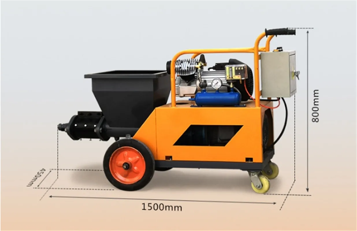 4000W Cement mortar spraying machine  Multi-function putty spraying machine Electric real stone paint gypsum spray machine