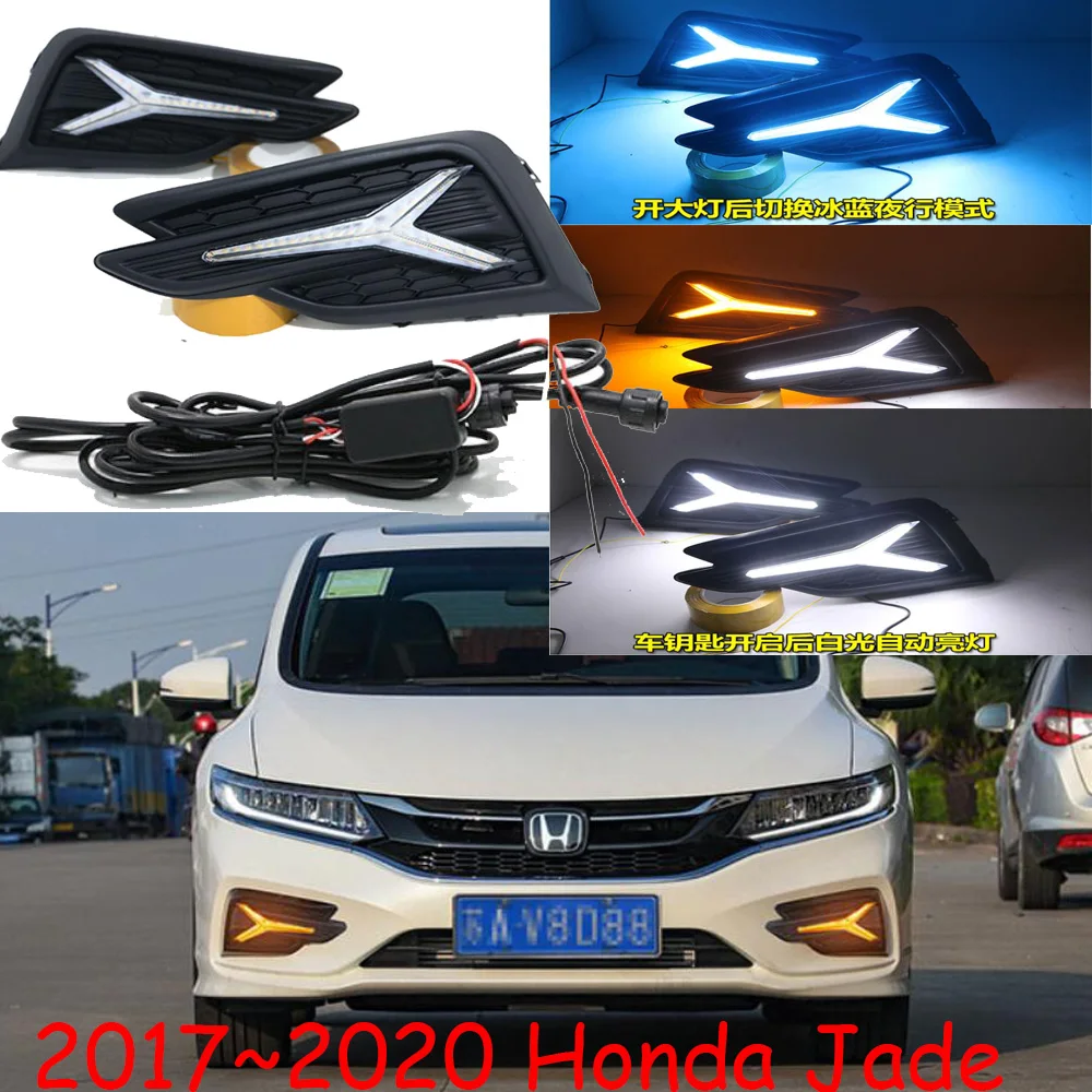 

car bumper headlight for Jade daytime light 2017~2020y DRL car accessories LED headlamp for Jade fog light