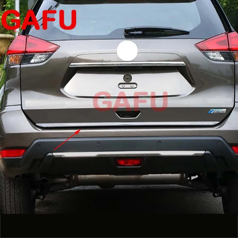 For Nissan X-Trail XTrail ROGUE T32 2020 2017 2016 2014 Sticker Stainless Steel back door Tailgate trim 1pcs Car Accessories