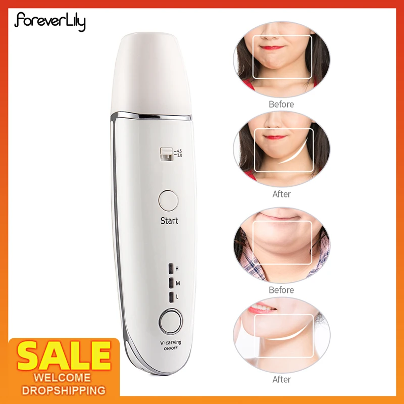 Mini Hifu Ultrasonic RF Face Lifting Wrinkle Removal Line V-Shape Anti-Aging Skin Tightening Eye Care Beauty Device For Home SPA