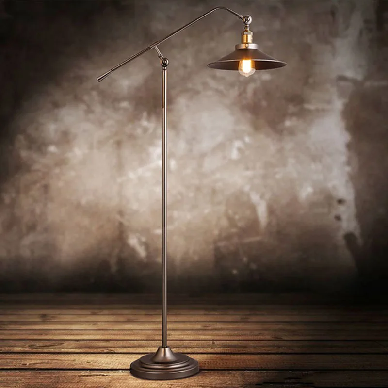 Industrial lighting Floor lamp Iron indoor lighting restaurant bar coffee dining room E27 standing lamp