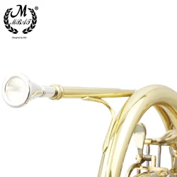 M MBAT French Horn Mouthpiece Metal Copper Alloy French Horn Mouthpiece Professional Gold Silver Plated Musical Instruments