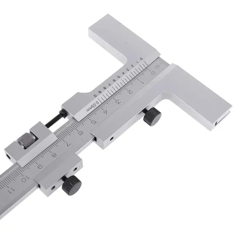 0-160mm Vernier Caliper Steel DIN862 Measuring Guage Marking Vernier Caliper Scraper Bridge Tool 0.05mm Adjust with Stor