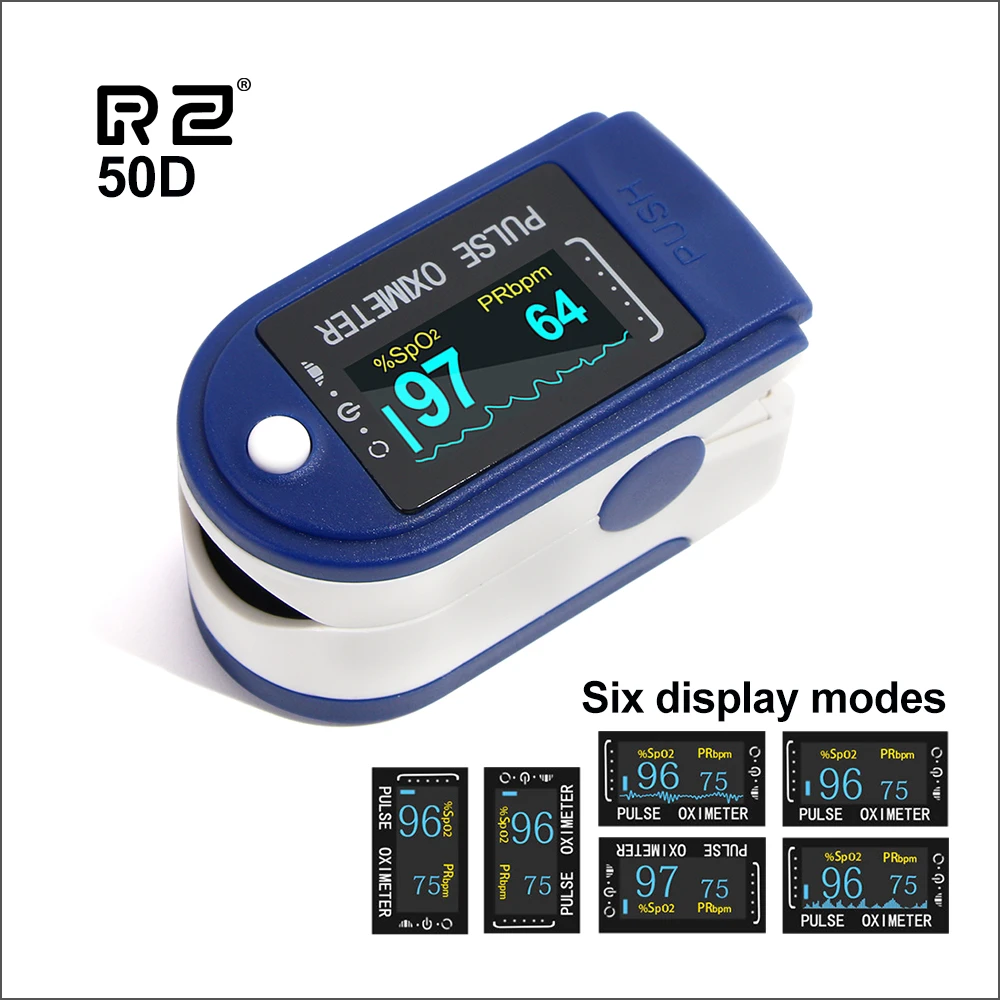 RZ Portable Finger Oximeter Fingertip PulseOximeter Medical Equipment With OLED Display Heart Rate Spo2 PR Pulse Oximeters